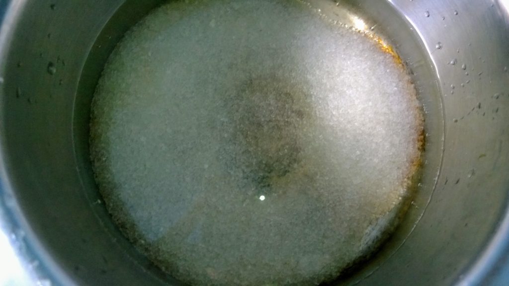 Preparation of sugar syrup.