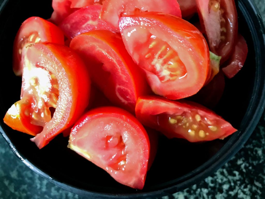 Cut tomatoes