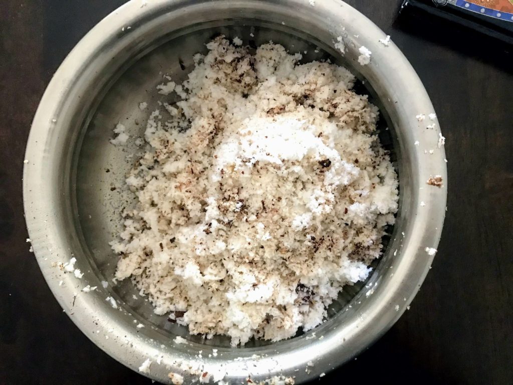 Grated coconut