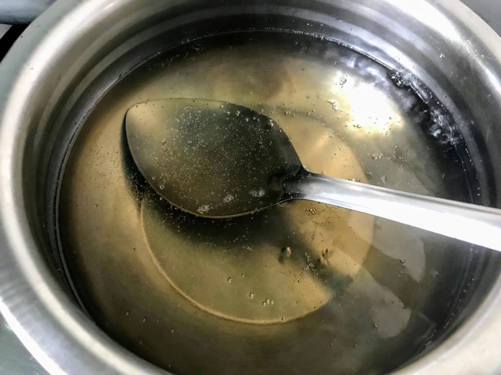 Preparing sugar syrup