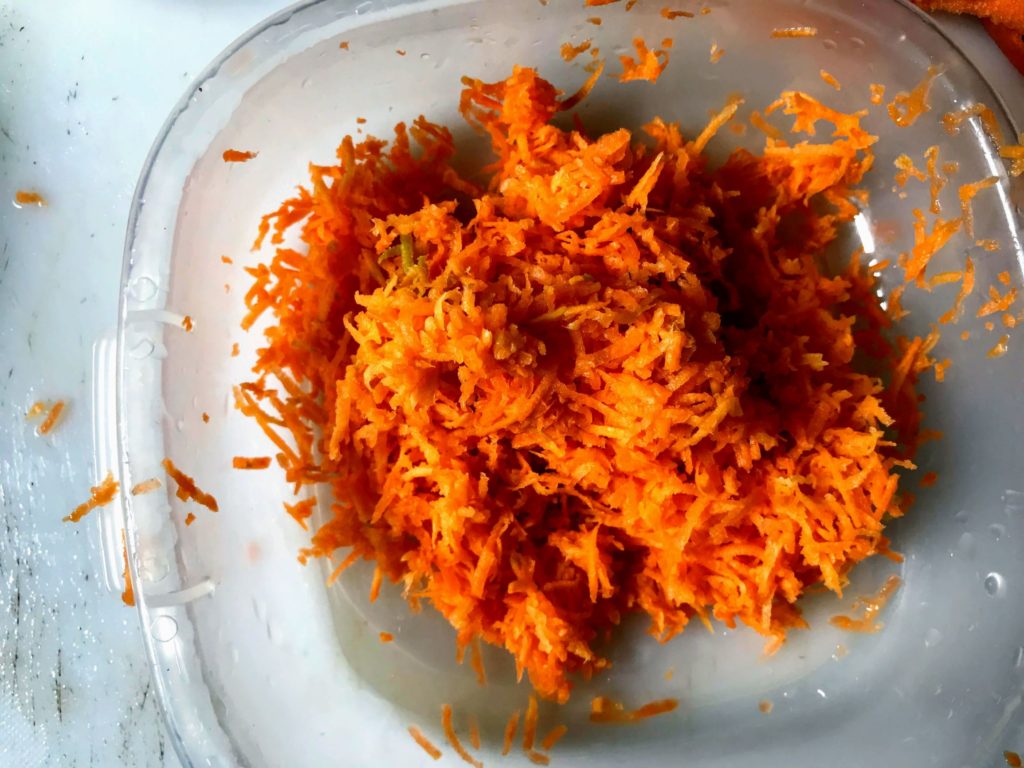 Grated carrot