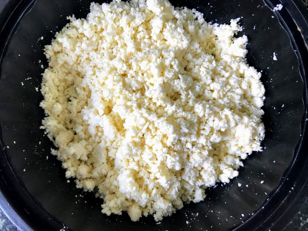 Crumbled paneer